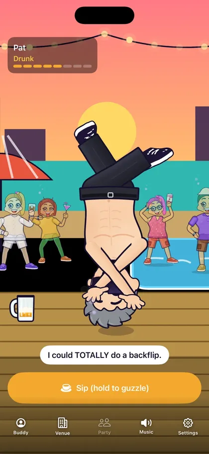 Drunkle Pat comedy app screen 5