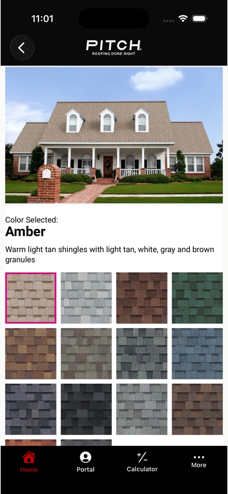PITCH Roofing app screen 5