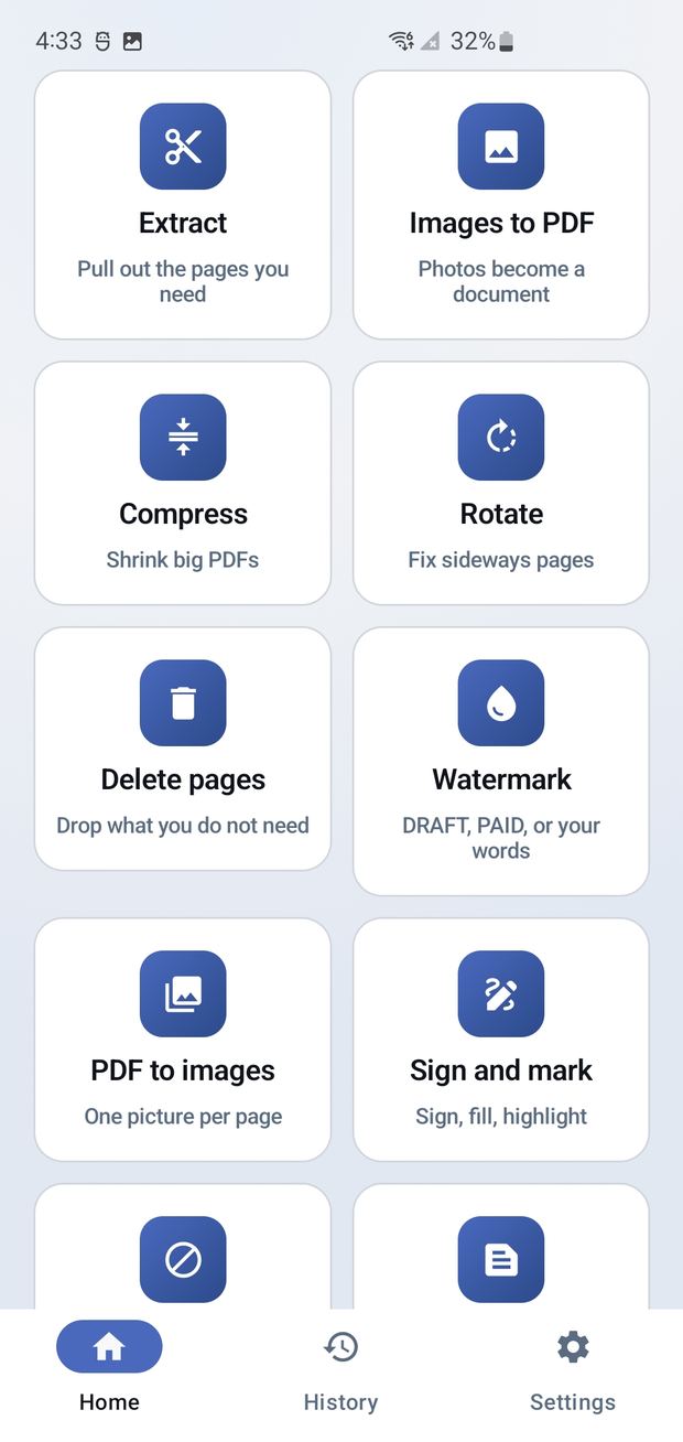 SatisFaxion fax app screen 2