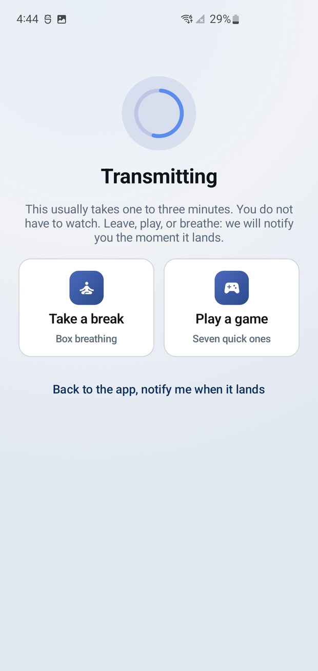 SatisFaxion fax app screen 4